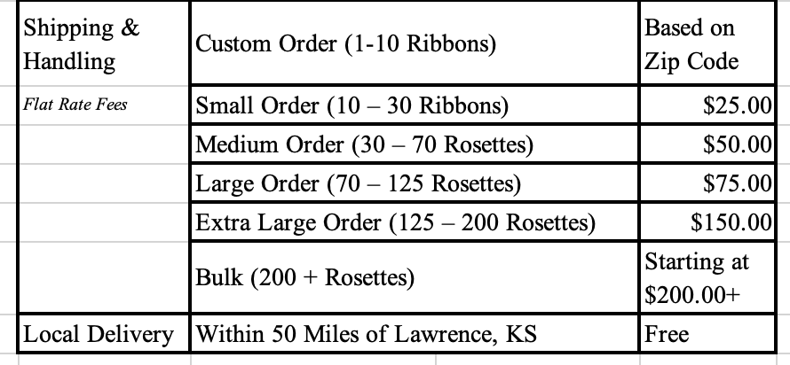 Ribbon Colors